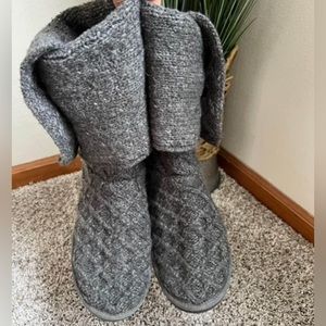 Uggs - Gray Sweater Material (size 9)